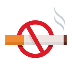 No smoking sign isolated 
