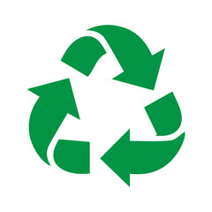 Obraz premium Recycle icon vector, sign, symbol.
