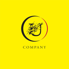 Vector U Logo, Beautiful Logotype for luxury branding. Elegant and stylish broken font design for your company.