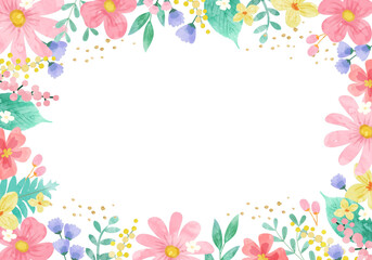 Êò•„ÅÆ„Éë„Çπ„ÉÜ„É´„Ç´„É©„Éº„ÅÆËä±„ÅÆ„Éô„ÇØ„Çø„Éº„Ç§„É©„Çπ„Éà„Éï„É¨„Éº„É†ËÉåÊôØ