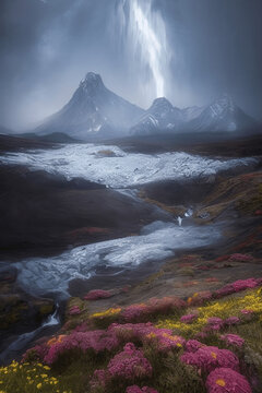 thunder in mountains