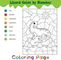 Lizard Color By Number