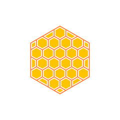 pattern hexagonal vector illustration isolated on white background.