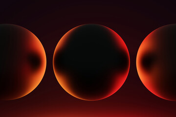 eclipse background in 3d render design.
