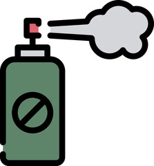 insecticide flat icon