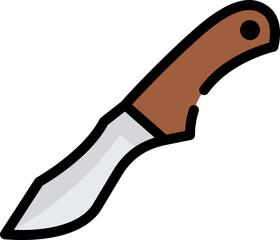 knife flat icon