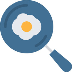 frying pan flat icon