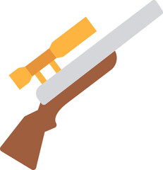 gun flat icon