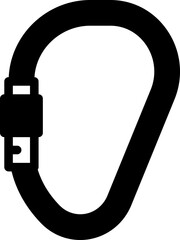 carabiner flat icon