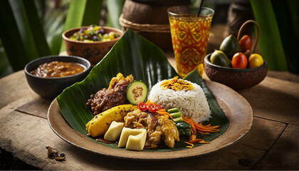 Savor the Perfect Blend of Indonesia and Malaysia Spices in this Delicious Meal Created using Generative AI