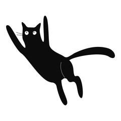 Black Cat Doodle Illustration