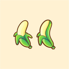 Awesome Banana Premium Logo Vector