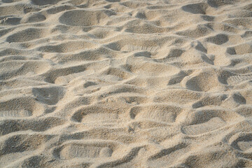 Sand on the beach. Background or backdrop concept.