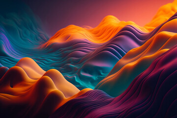 Experience the Beauty of AI-Generated Gradient Colors with Colorful Abstract Background