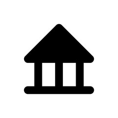banking glyph icon