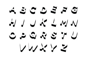alphabet letter shading
