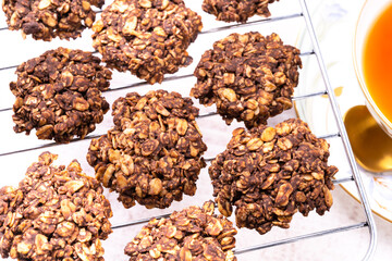 オートミールのココアクッキー