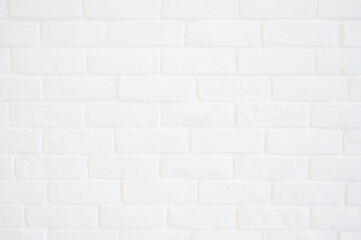 white brick wall texture background, interior design