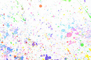 water colour splash on white paper, colorful art design