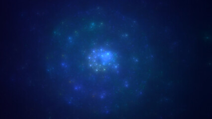 3D rendering abstract round light background