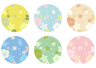 やさしい色合いの和風素材セット１