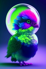 Fototapeta premium bird on the earth