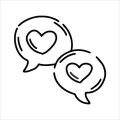 bubble chat icon, bubble chat logo for mobile apps elements or graphic design element