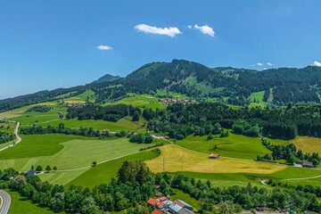 Ausblick zur Reuterwanne nahe Wertach im bayerischen Allgäu