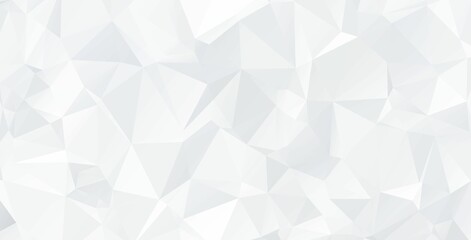 abstract background of polygonal geometric triangles with white and gray color. 3D render illustration
