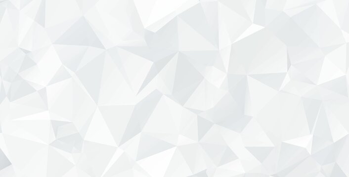 abstract background of polygonal geometric triangles with white and gray color. 3D render illustration © fatima