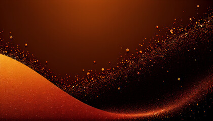 Fototapeta na wymiar Abstract orange metallic sparkle background