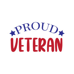 Proud Veteran. Veteran Day Hand Lettering. Hand Lettered Quote. Modern Calligraphy.