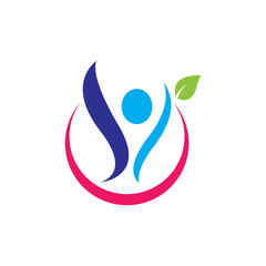 Obraz premium Wellness logo images design
