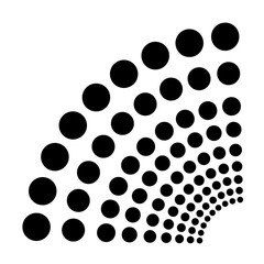 Dot Halftone Radial