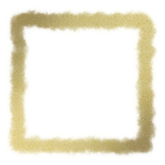 Obraz premium Gold square frame element with line border png. 