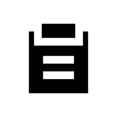 clipboard glyph icon