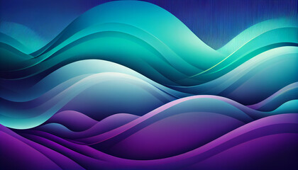 horizontal colorful abstract wave background