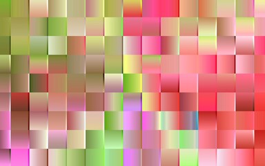 Colorful background with 3D cube patterns. Colorful abstract mosaic squares. Colorful background design. Suitable for presentation, template, card, book cover, poster, website, etc.
