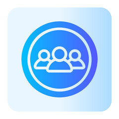 group gradient icon