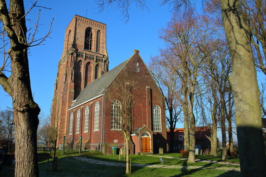 The Kerk van Ransdorp (church of Ransdorp) in the village of Ransdorp, North Holland, Netherlands, located near Amsterdam
