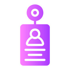 id card gradient icon