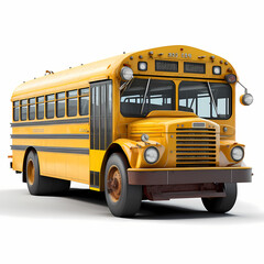 Fototapeta na wymiar school bus isolated