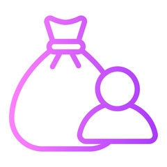 businessman gradient icon