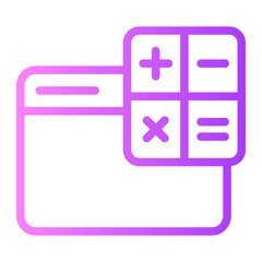 calculator gradient icon