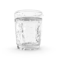 glass of water isolated transparent background