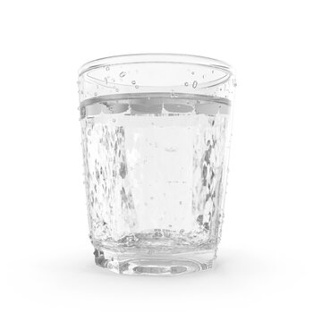 glass of water isolated transparent background