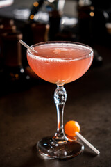 tasty cocktail in the bar