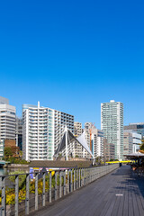 Fototapeta na wymiar 【東京の都市風景】天王洲アイル周辺の風景