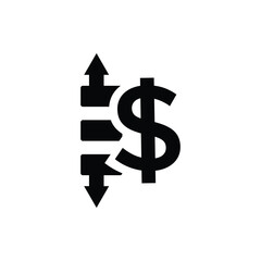 Operating profit, loss icon. Trendy flat vector Operating profit, loss icon from Business collection