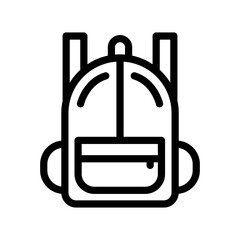 Backpack icon template PNG